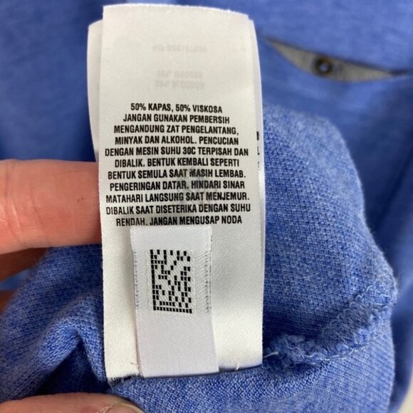 Ted Baker Ovaskep Piqué Polo Collar Slim Shirt Size 2XL Short Sleeve Blue Glee - Picture 7 of 11